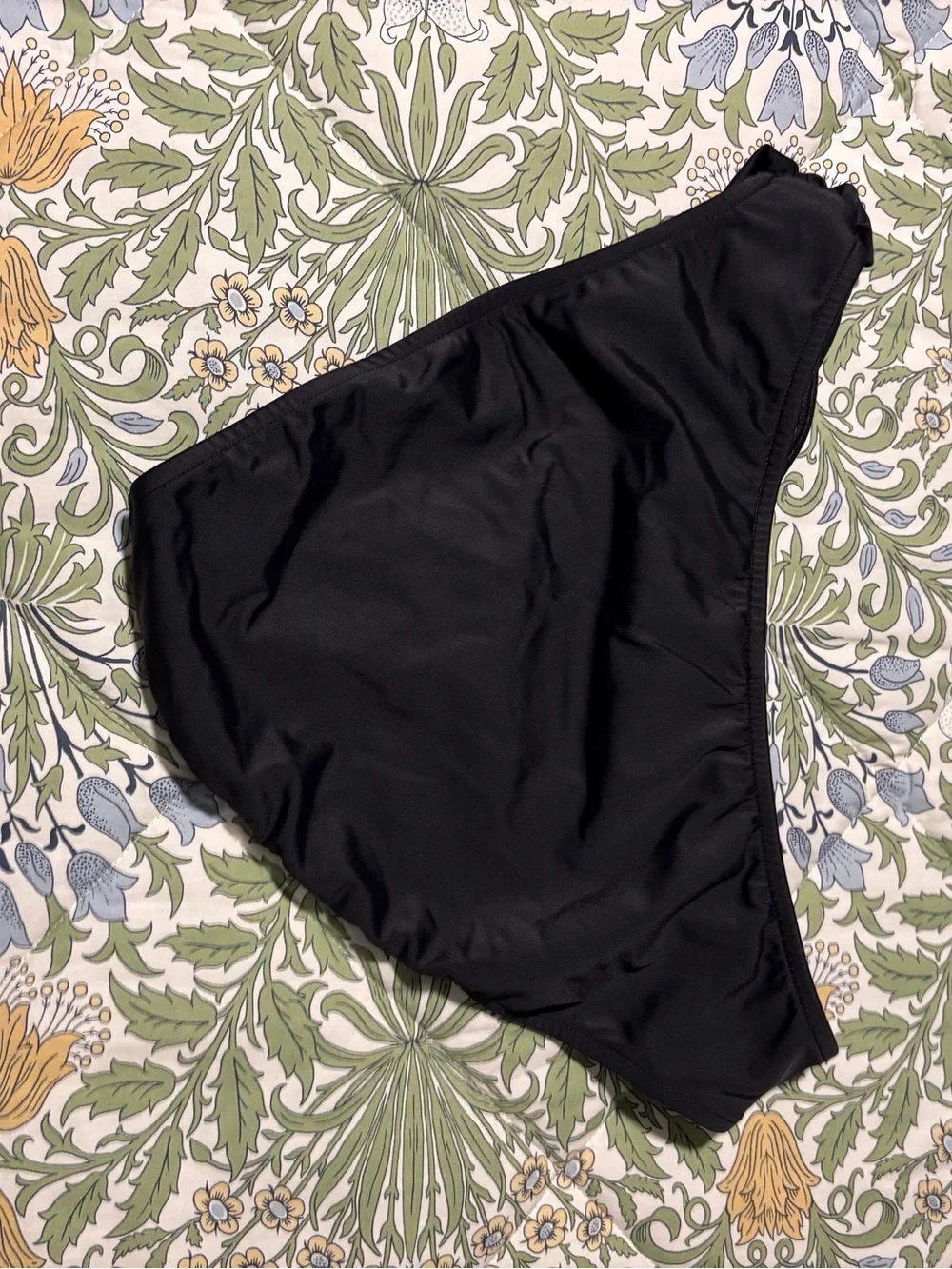 Venus Womens Black Swim Bikini Bottom with Decorative Accent 14